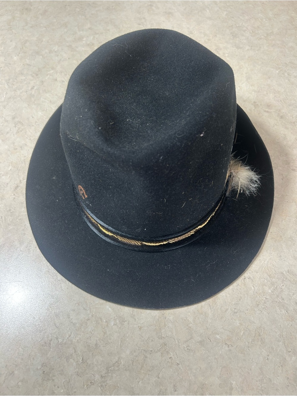 Charlie Horse Custom Designed 100% Wool Western Cowboy Hat Black Size 7 1/8 USA